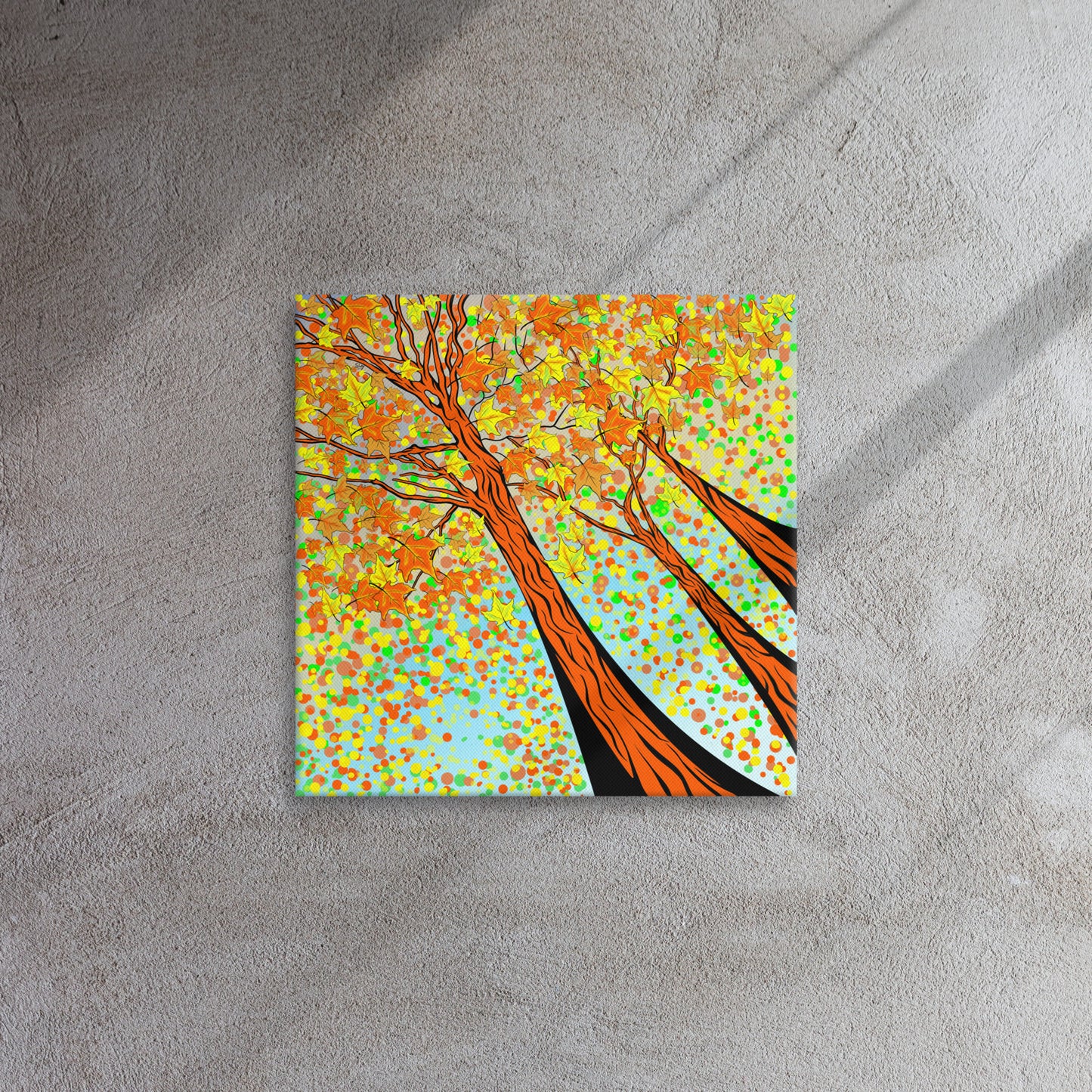 Vibrant, modern canvas print landscape perfect for home or cottage that bring peace & abstract contemporary flair