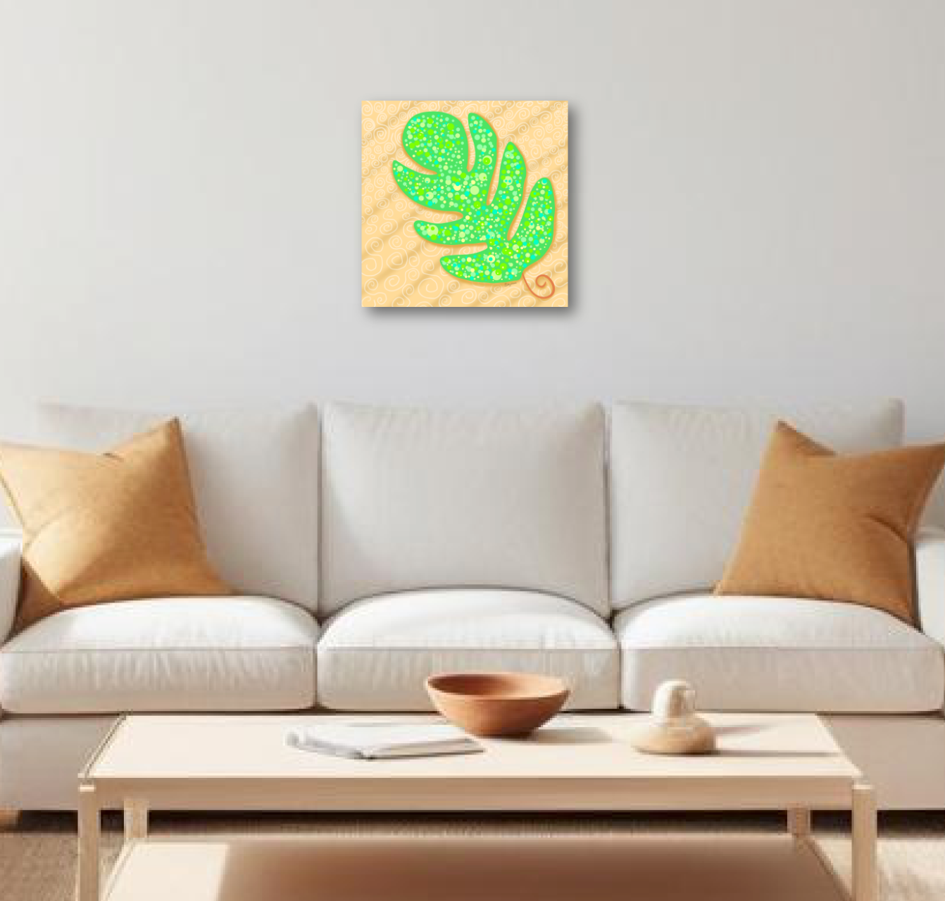 Magnificent Oak Canvas Print  | Autumn Illustration