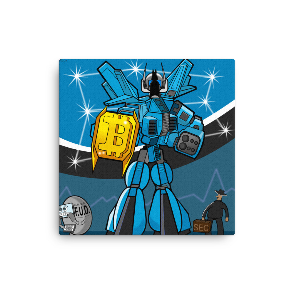 Bit Tech Robot Illustration | Canvas - Canadian Inspired