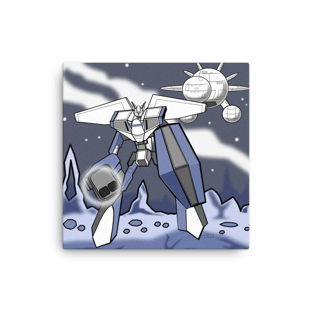 Dark Space Robot Illustration | Canvas -Canadian Inspired