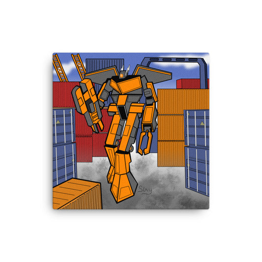 Industrial Claw Robot Illustration | Canvas -Canadian Inspired