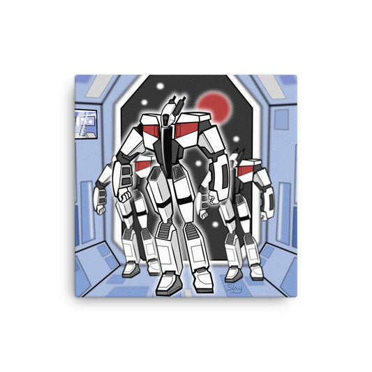 Mission Ready Robot Collection Canvas Prints | Canadian Illustration