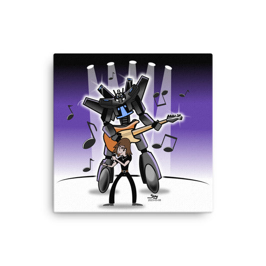 Rockin Robot Illustration | Canvas -Canadian Inspired