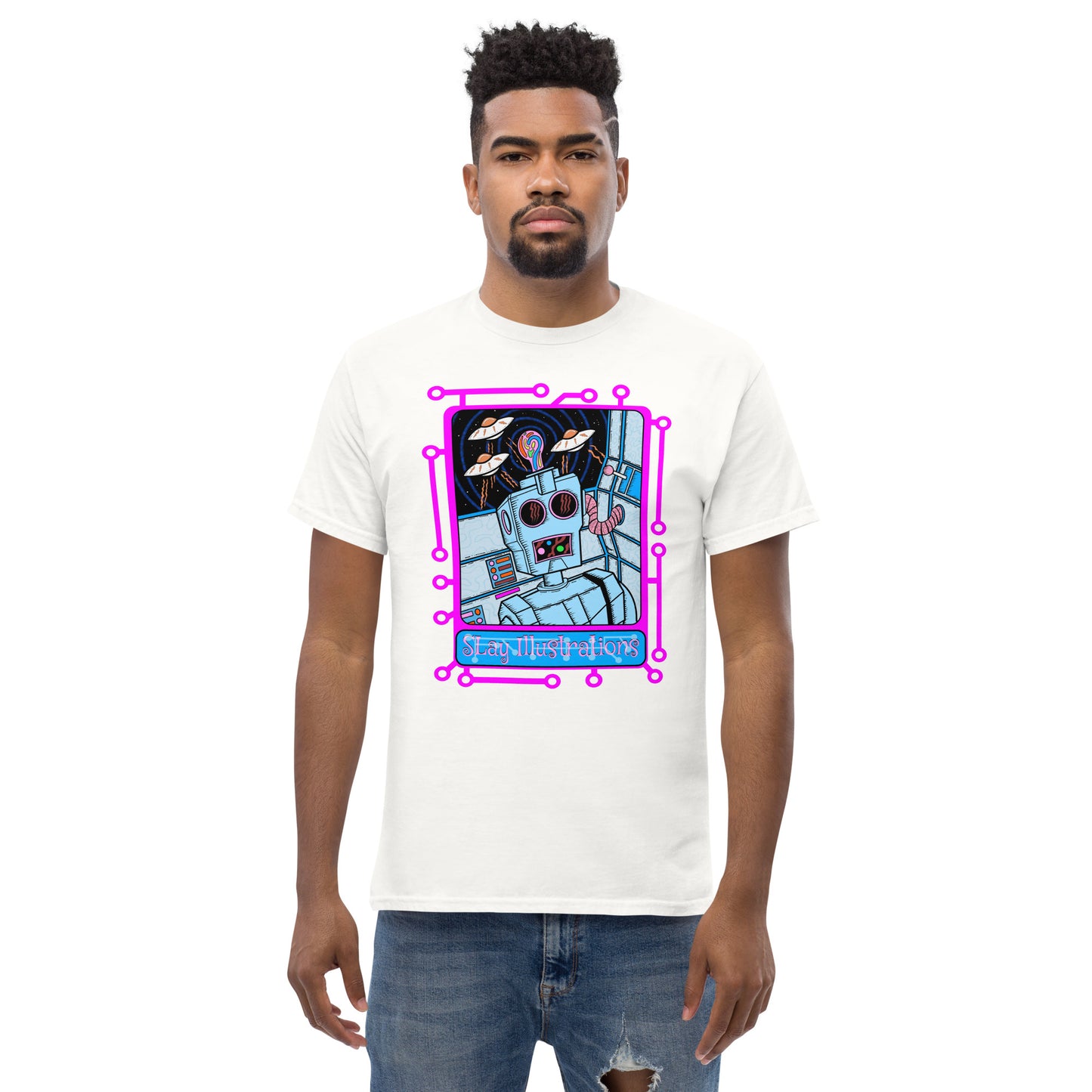 8-Bit Recharge - Unisex classic tee | 60s Psychedelic Streetwear | Canadian Made