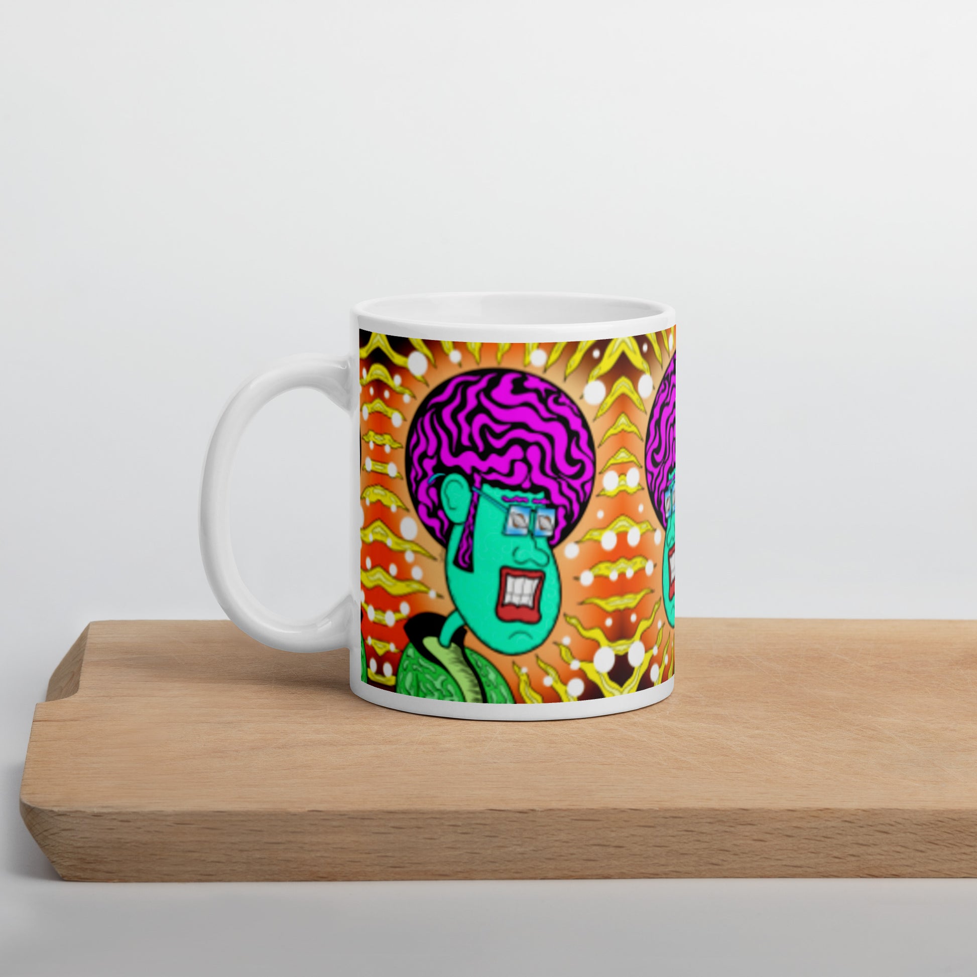Zone Zach Coffee Mug | Psychedelic Retro Drinkware