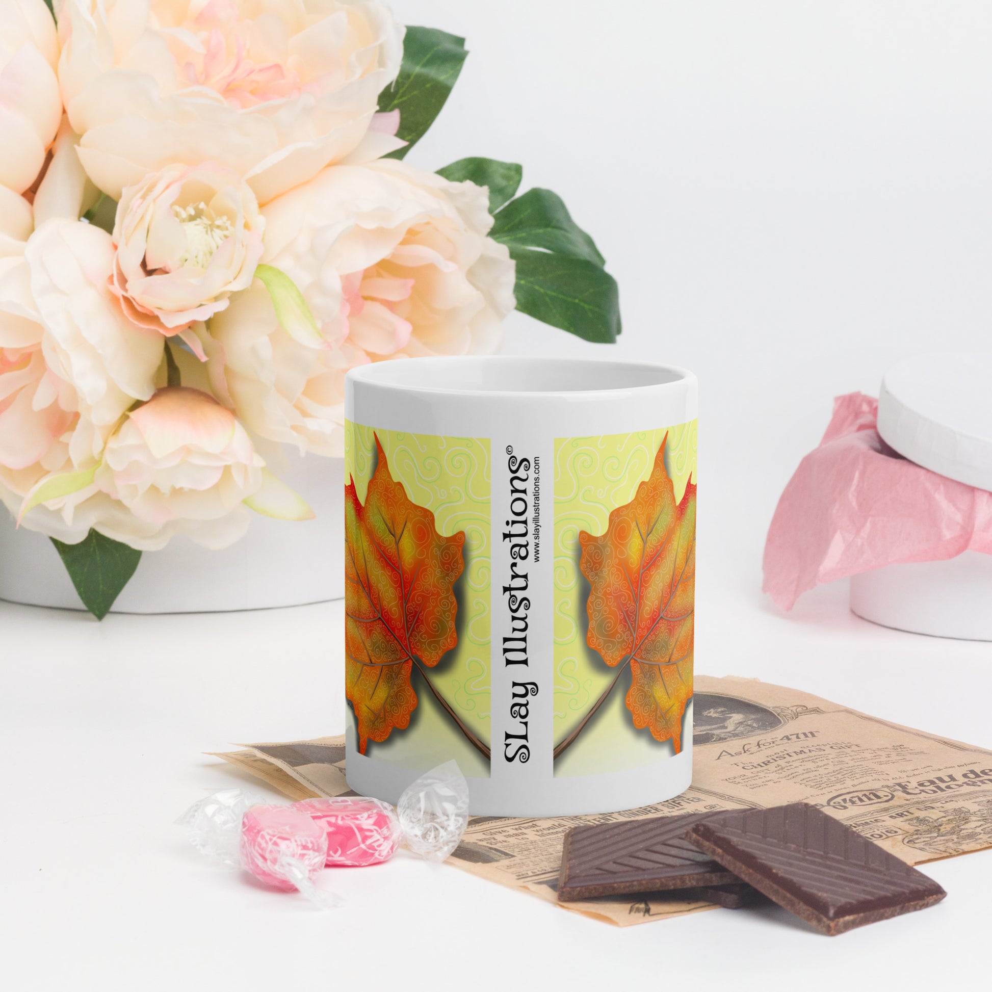 Dazzling Coffee Mug | Canadian Nature Art Mock up