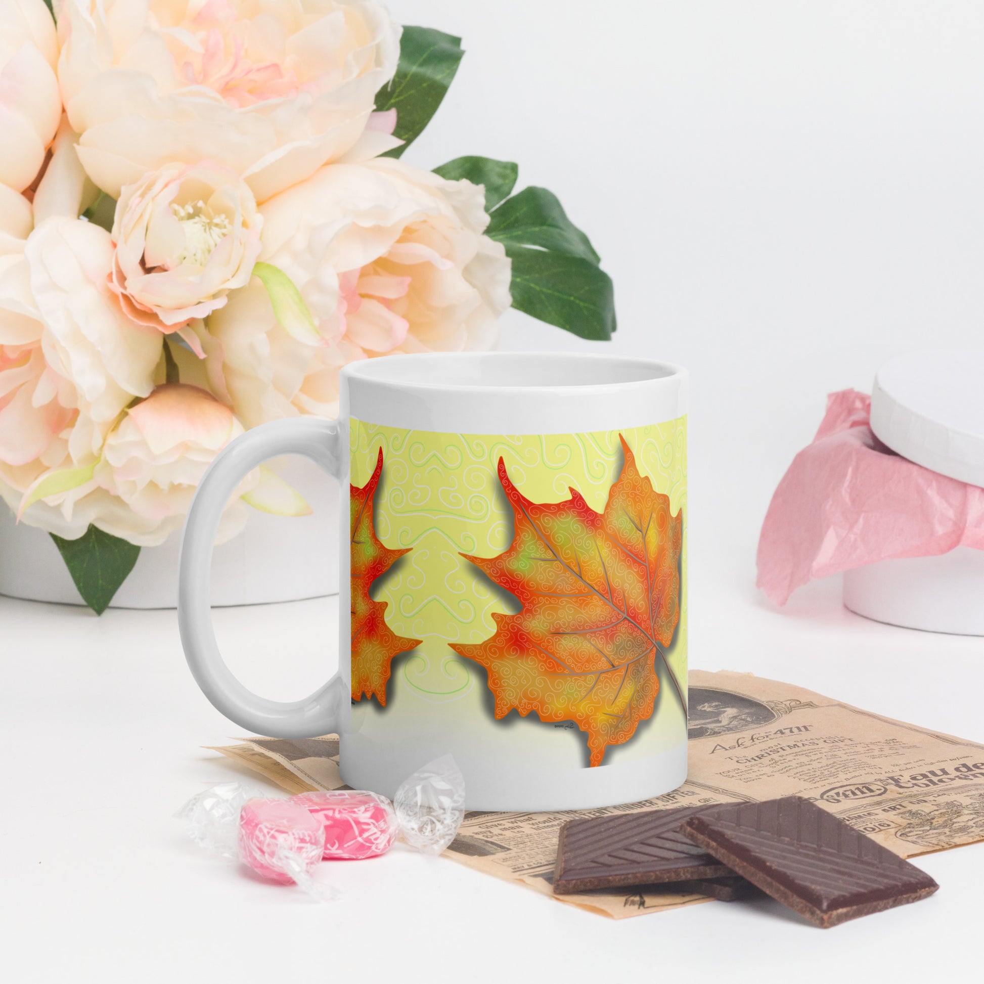 Dazzling Coffee Mug | Canadian Nature Art Mock up