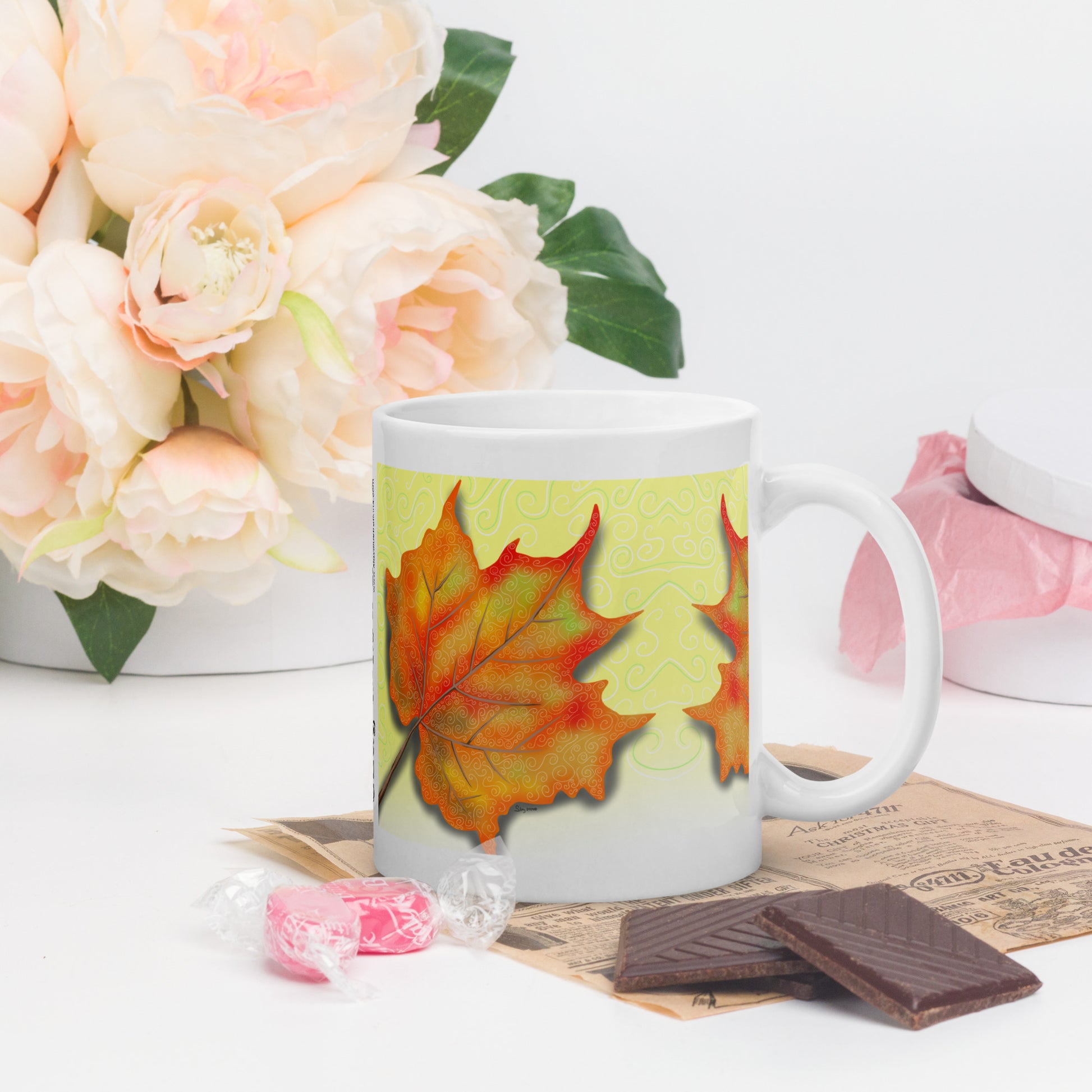 Dazzling Coffee Mug | Canadian Nature Art Mock up