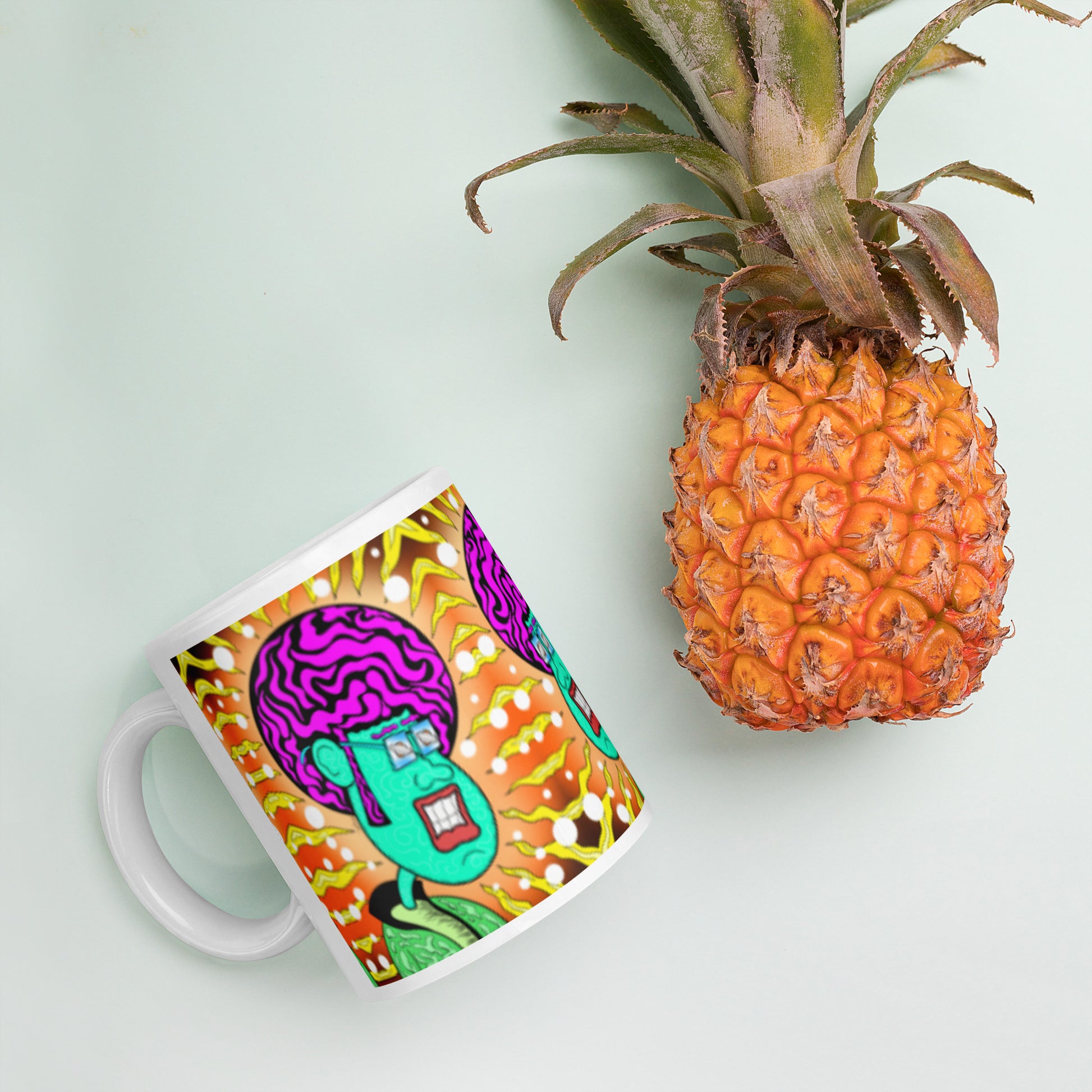 Zone Zach Coffee Mug | Psychedelic Retro Drinkware