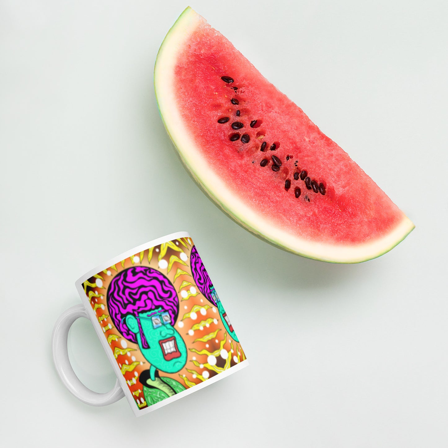 Zone Zach Coffee Mug |Trippy Retro Drinkware
