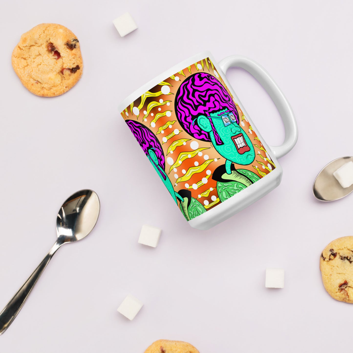 Zone Zach Coffee Mug |Trippy Retro Drinkware