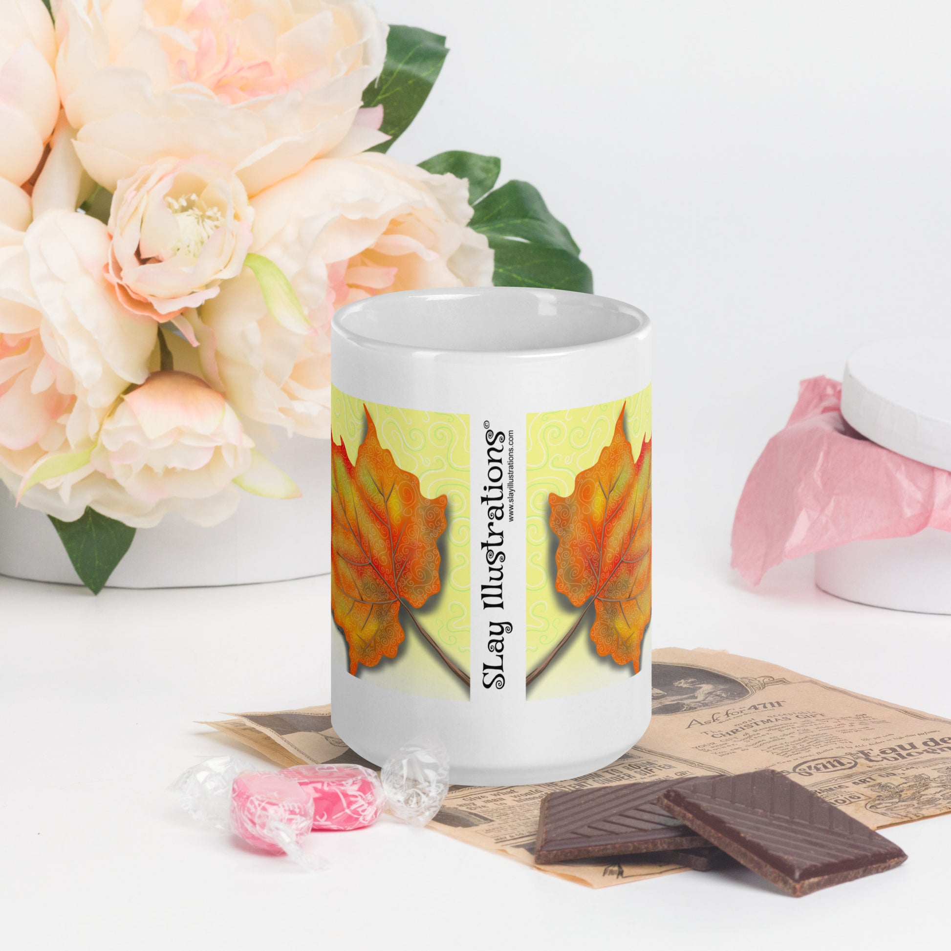 Dazzling Coffee Mug | Canadian Nature Art Mock up