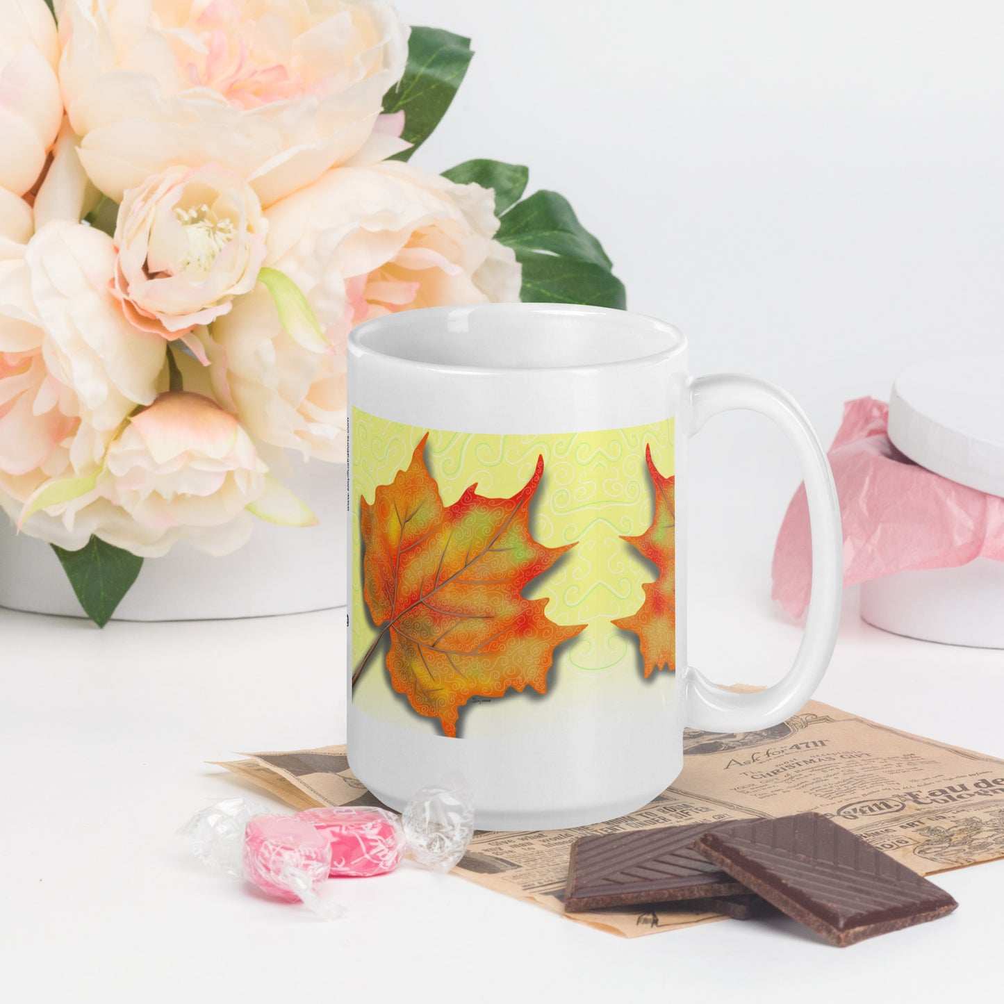 Dazzling Coffee Mug | Canadian Nature Art Mock up