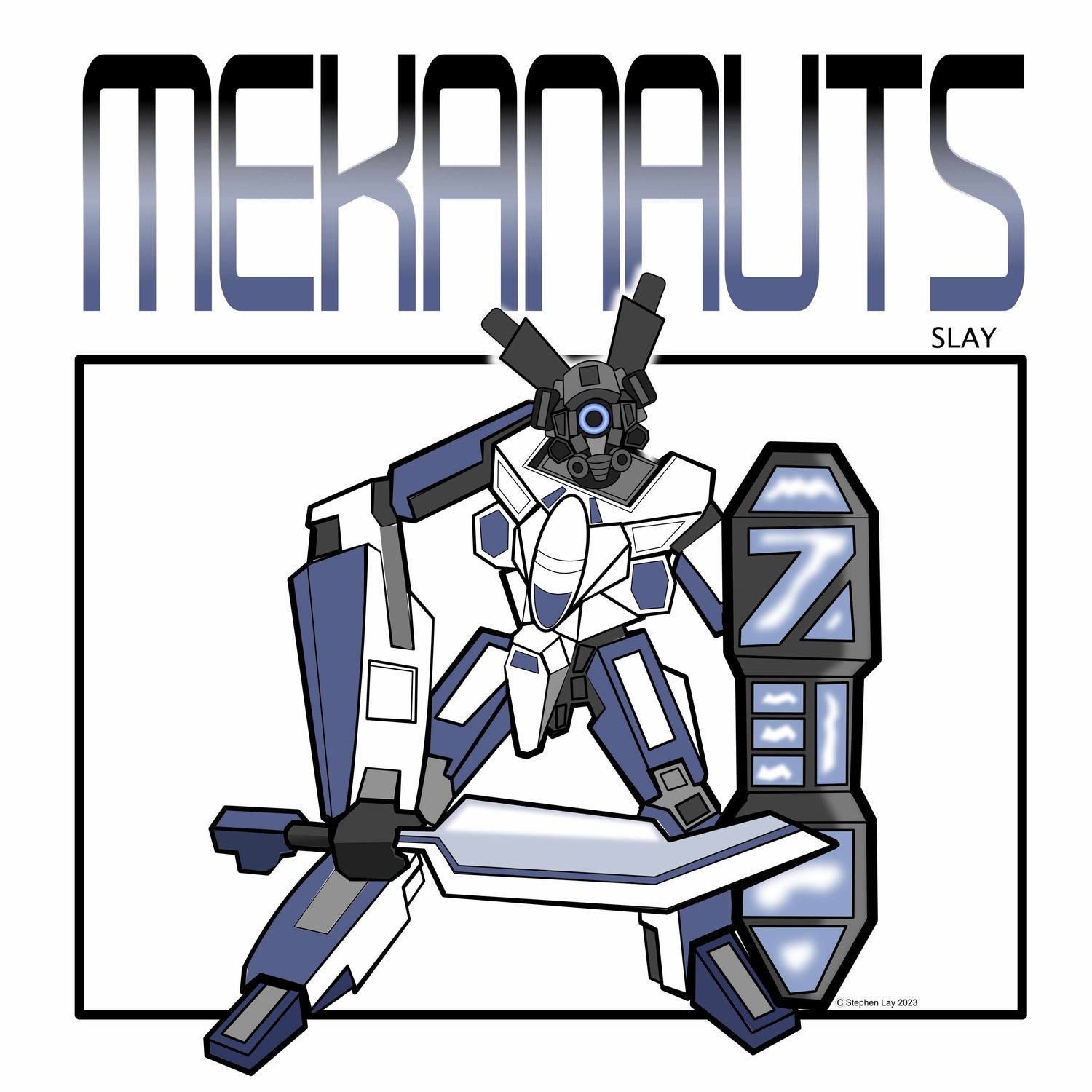 Mekanaut Robot Collection Canvas Prints | Canadian Illustration