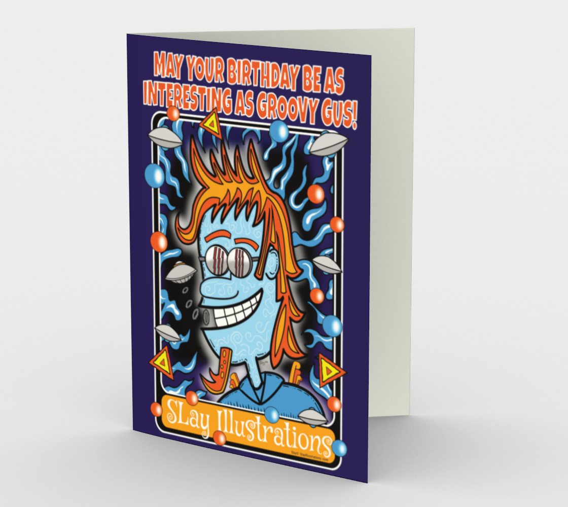 Groovy Gus - Greeting Card
