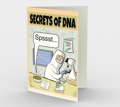 Secrets of DNA - Greeting Card