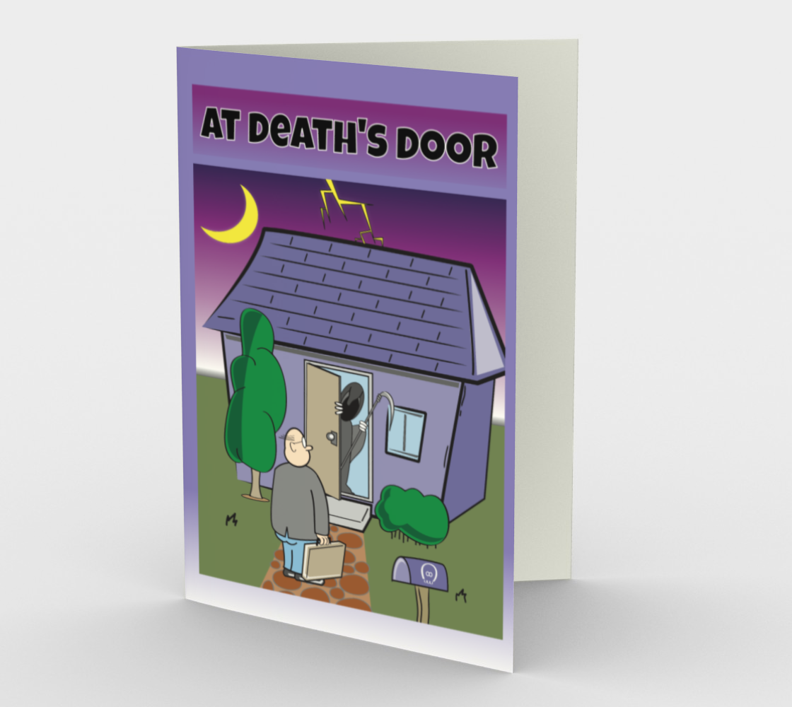 At Death's Door - greeting card