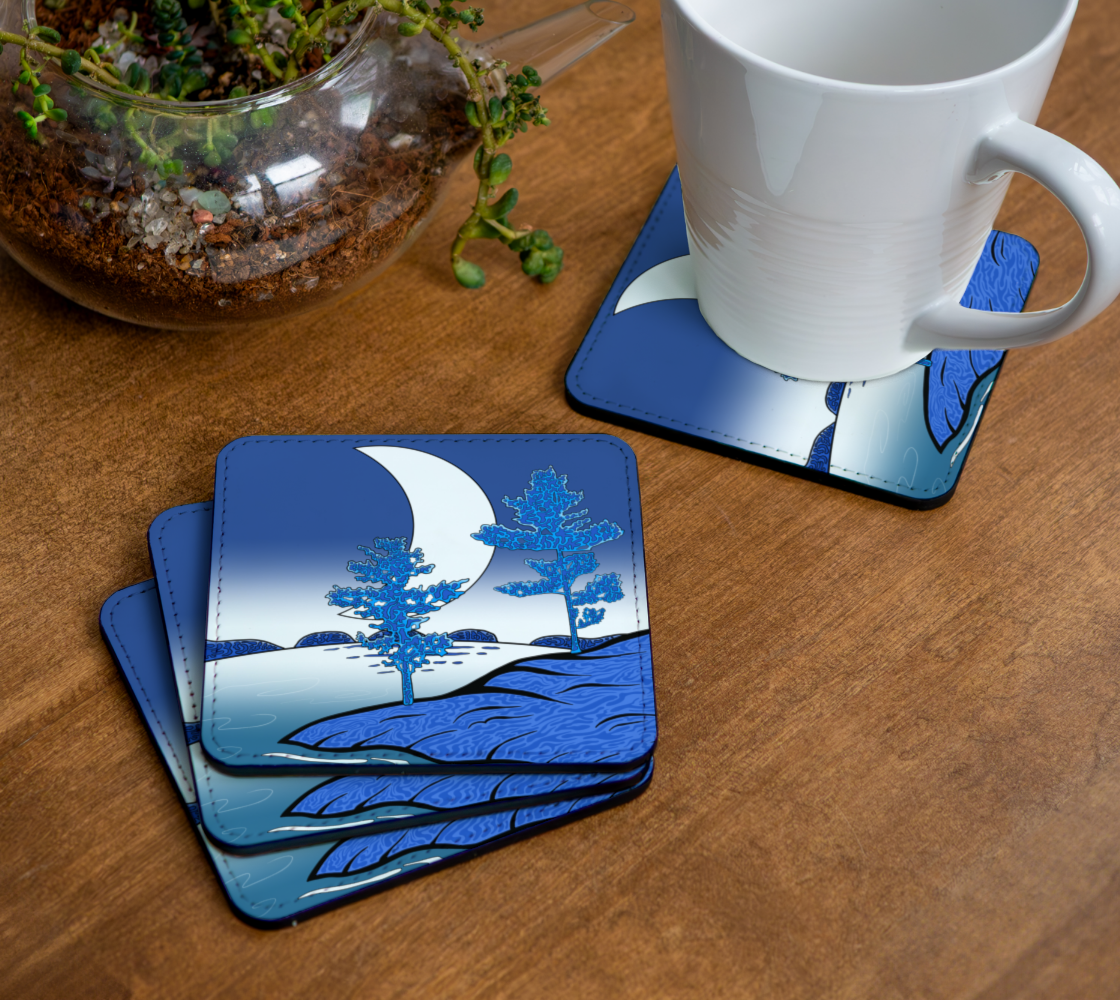 Moon Night  - Drink Coaster