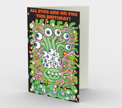 Groovy Eye Ball Ernie - Greeting Card