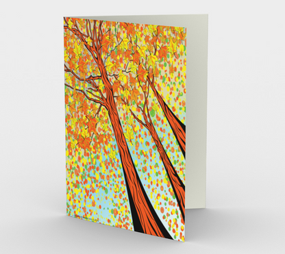 Autumn Grandeur Greeting - Greeting Card