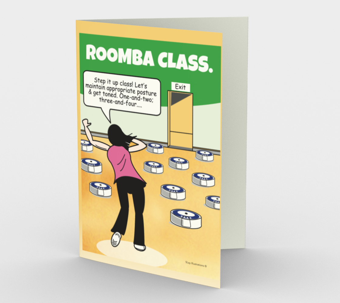 Roomba Class - Greeting Card