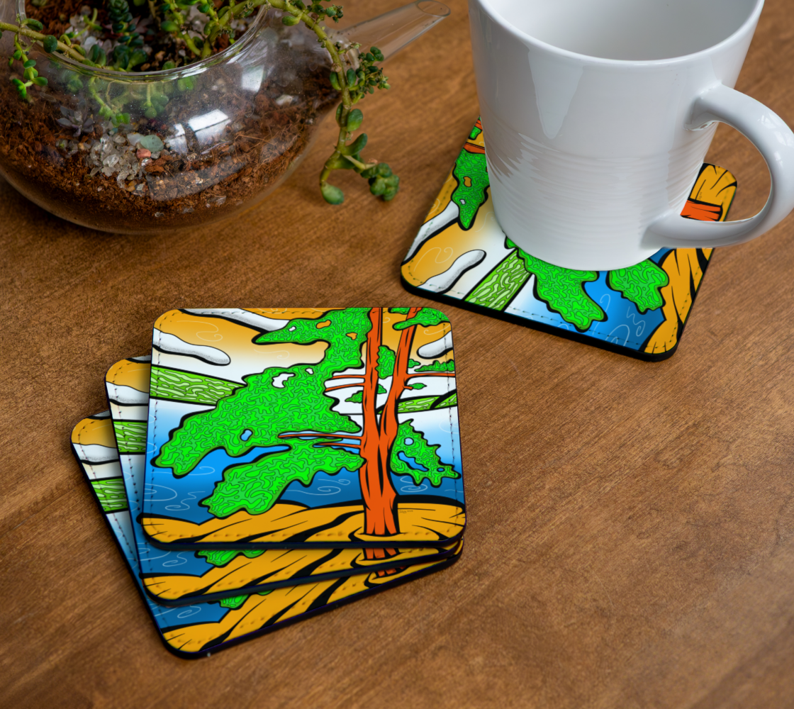 Mystic Lines - Drink Coaster