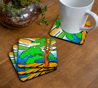 Mystic Lines - Drink Coaster