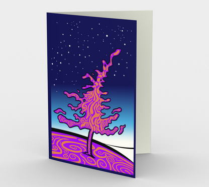 Lake Superior Night Sky - Greeting Card