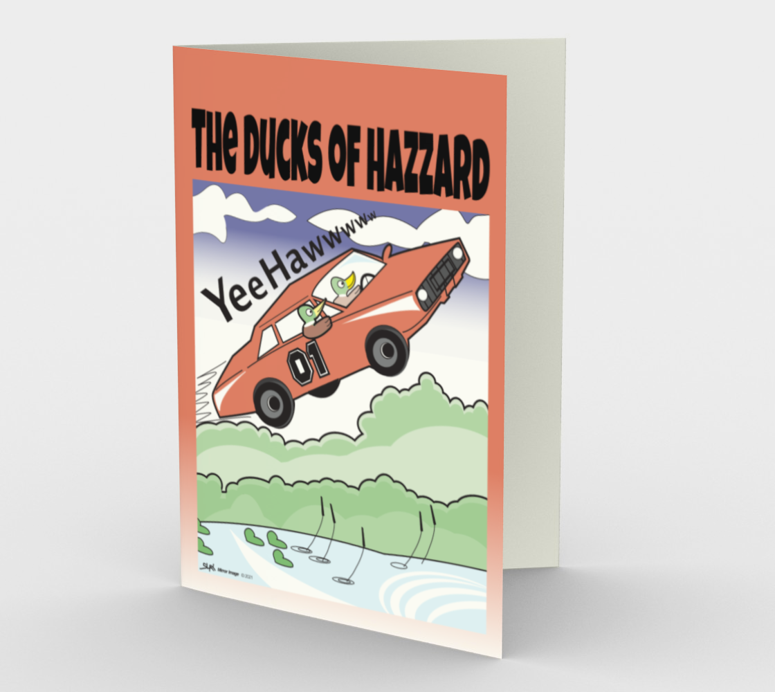 Ducks of Hazzard - greeting card