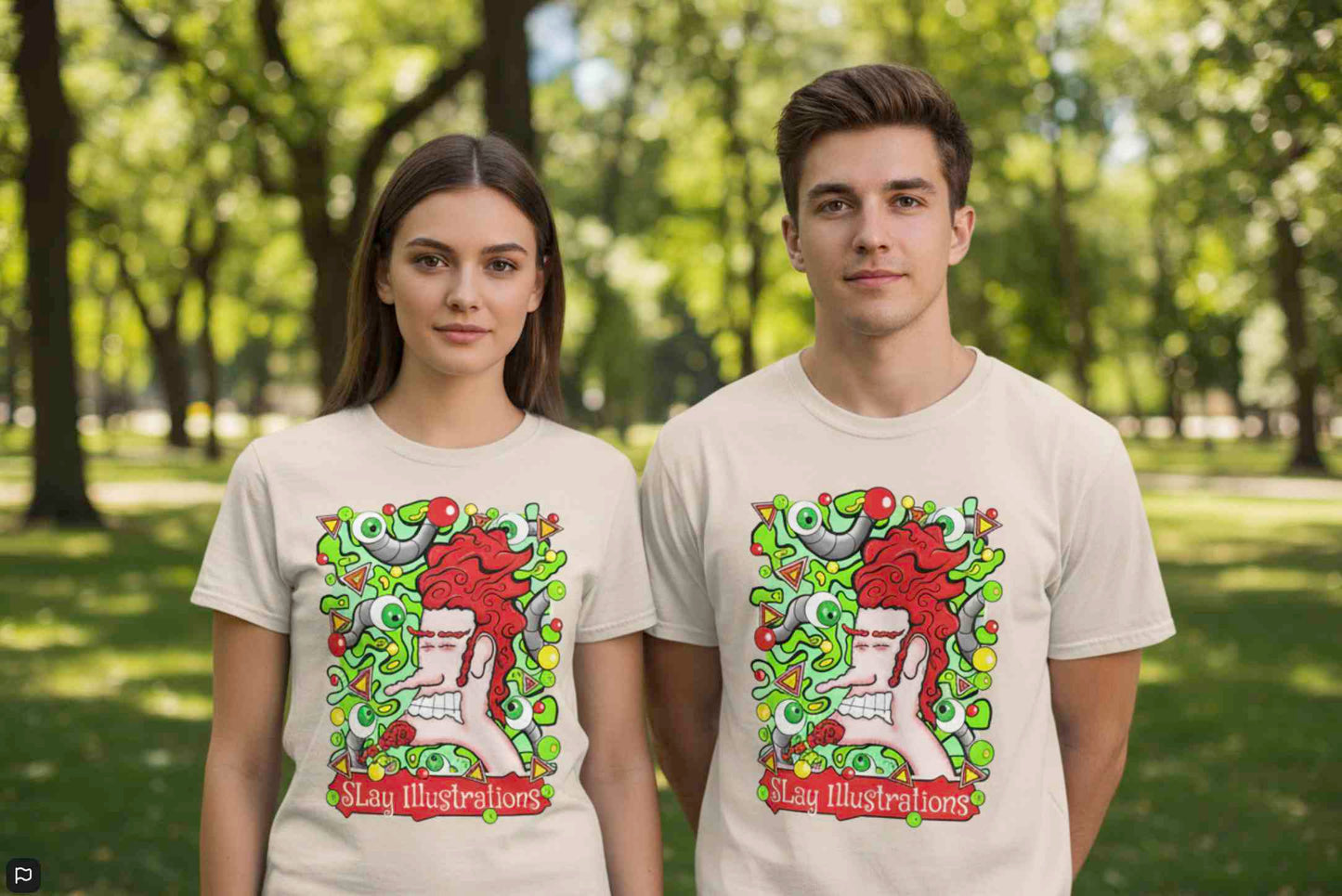 Anxious Adrian Unisex Tee Psychedelic 
