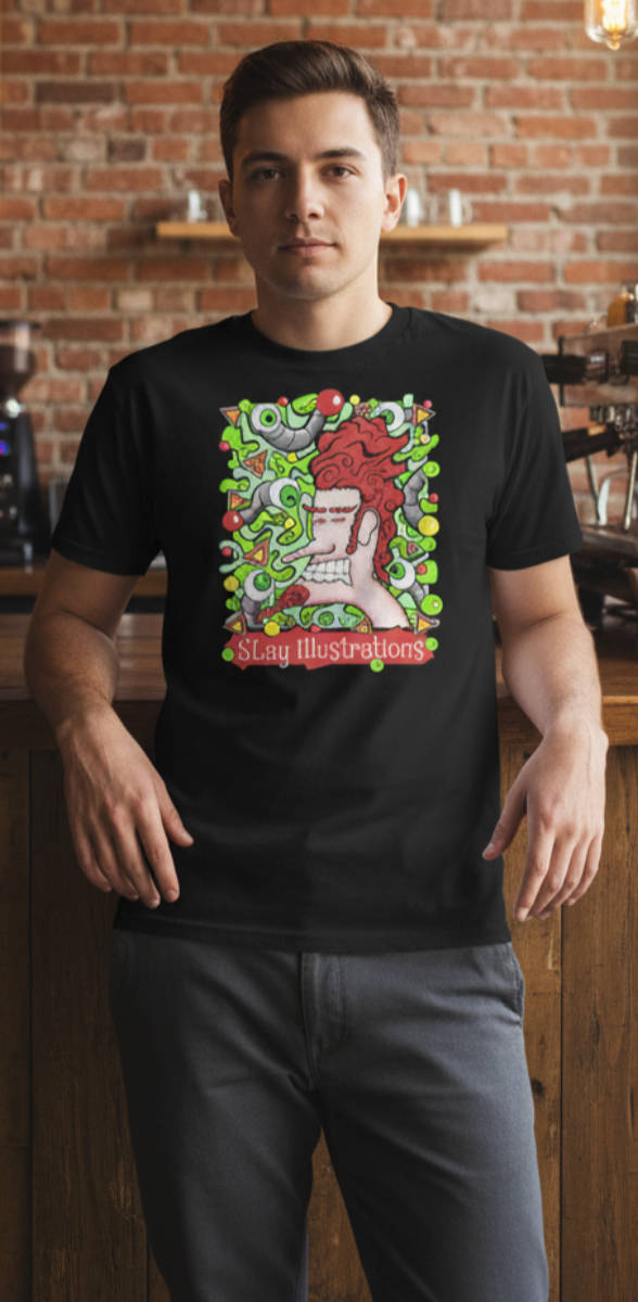 Anxious Adrian Unisex Tee Psychedelic 