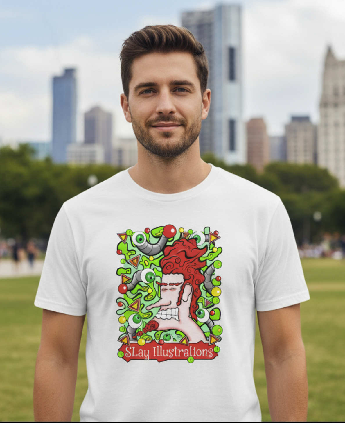 Anxious Adrian Unisex Tee Psychedelic 