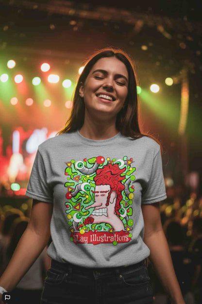 Anxious Adrian Unisex Tee Psychedelic 