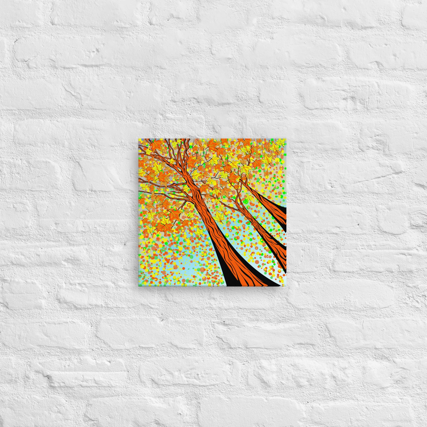Vibrant, modern canvas print landscape perfect for home or cottage that bring peace & abstract contemporary flair