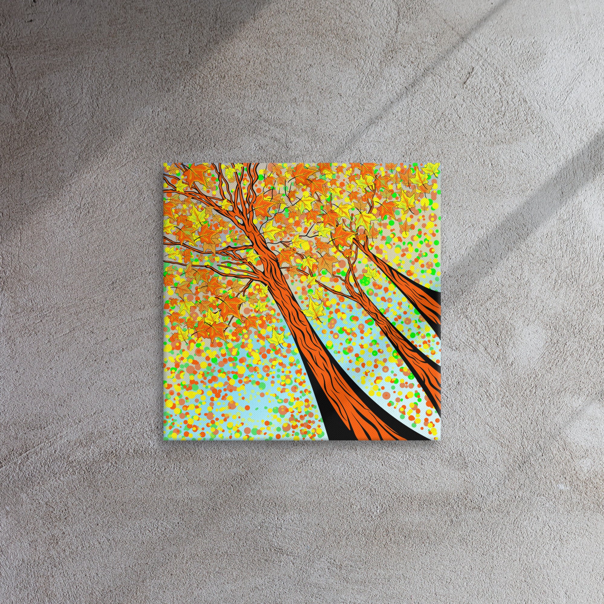 Vibrant, modern canvas print landscape perfect for home or cottage that bring peace & abstract contemporary flair