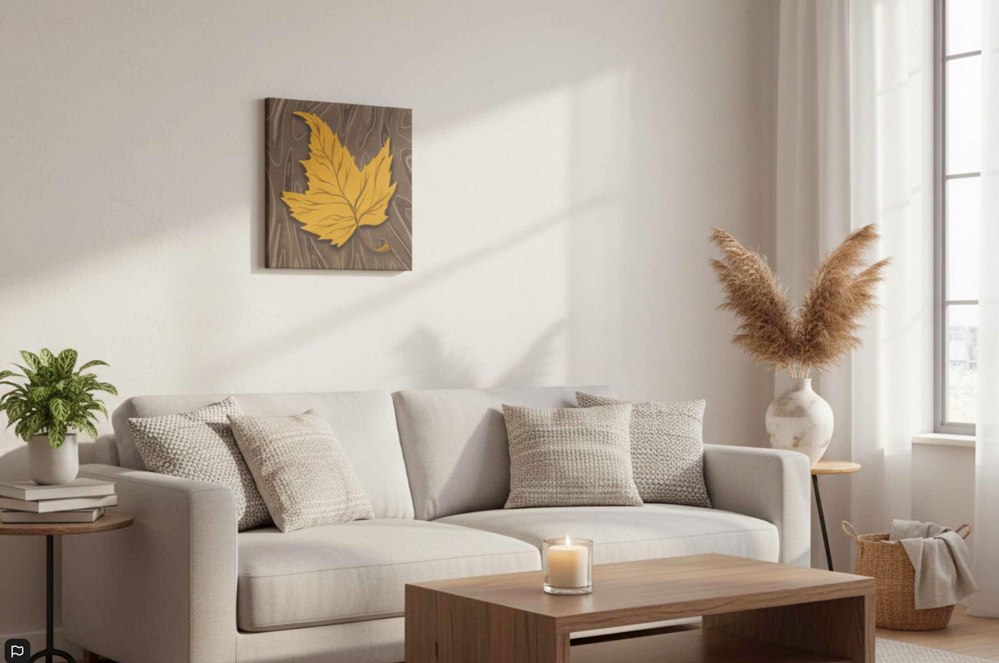 Autumn Splendor Canvas Print   Fall Illustration