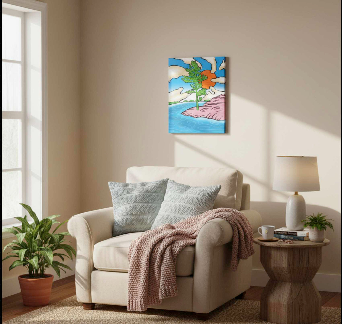 Contemplation - Canvas Print Modern Wall Art