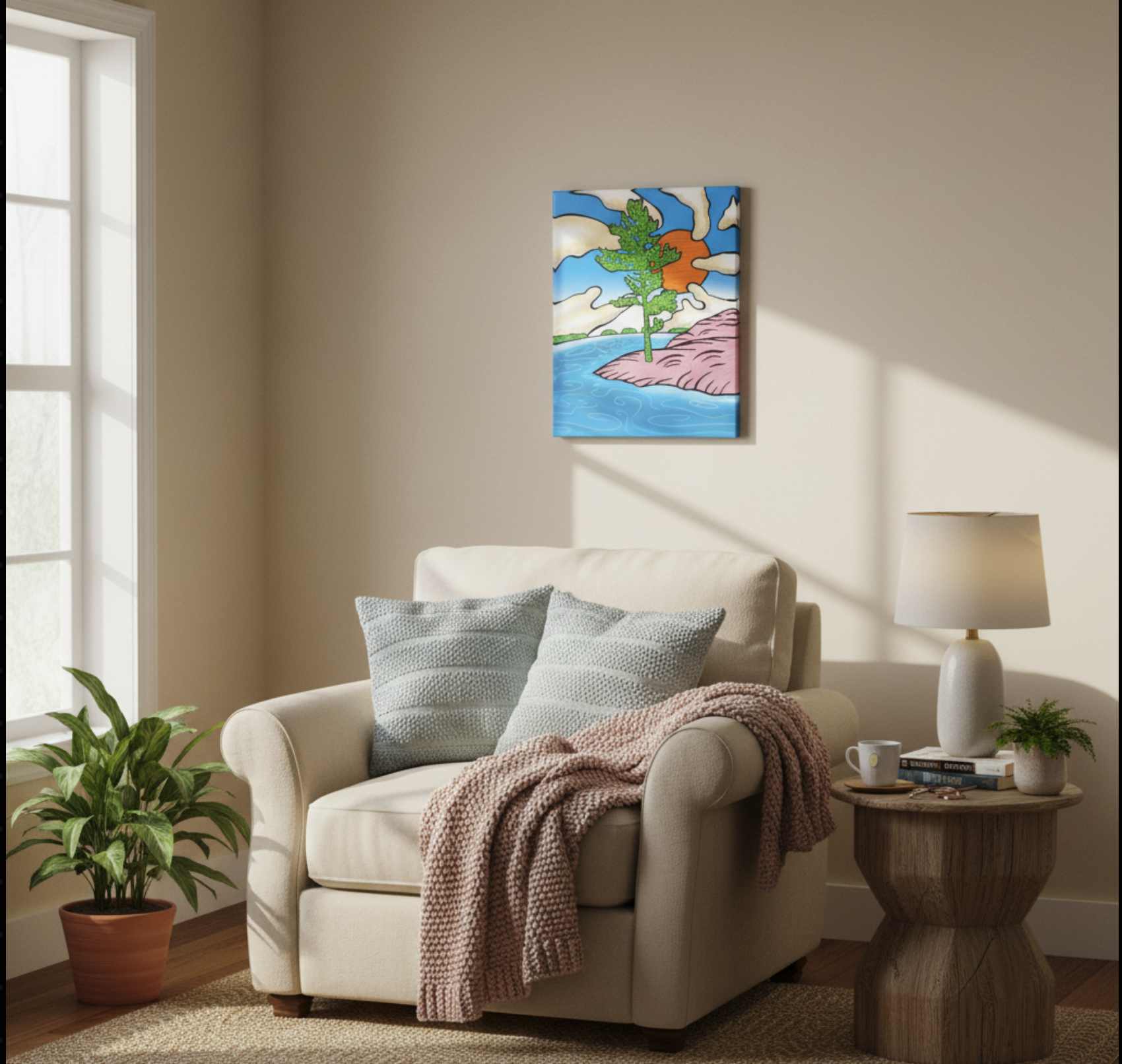 Contemplation - Canvas Print Modern Wall Art