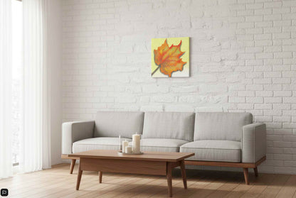 Dazzling Colour canvas print. Shop bright leaf botanical art for cottage and home decor. Vibrant nature-inspired wall art