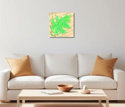 autumn leaf canvas print | Autumn Wall Decor
