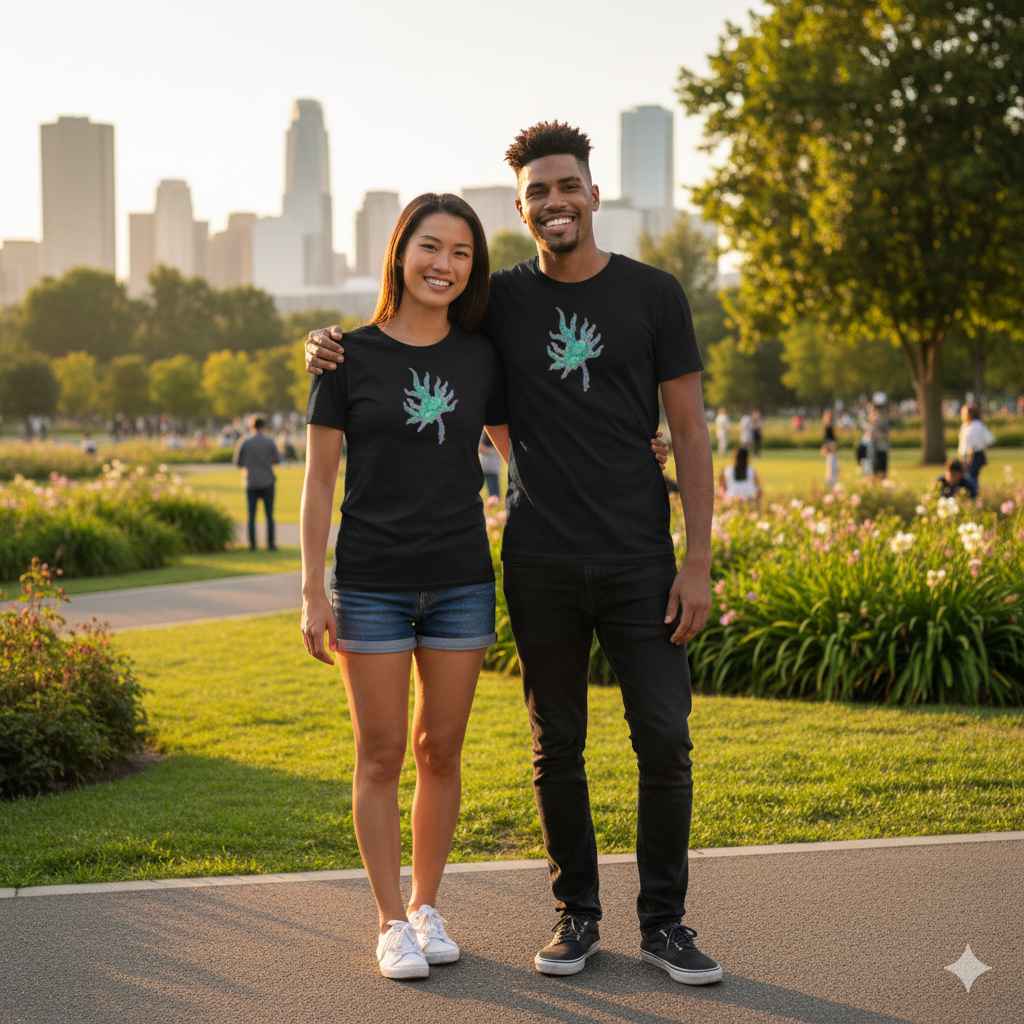 Trippy Maple Leaf T-Shirt Retro Canadian Fashion
