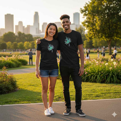 Trippy Maple Leaf T-Shirt Retro Canadian Fashion