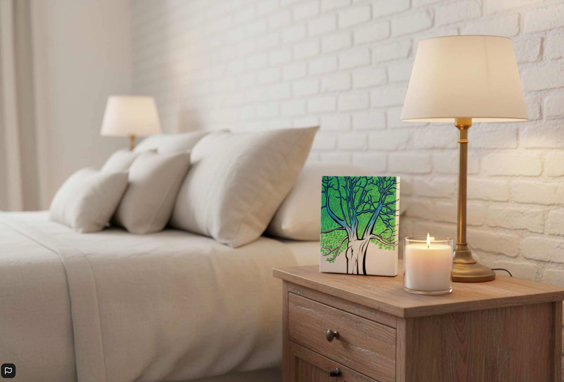 Infinite Branches canvas - psychedelic tree art from Northern Ontario. Lake Superior nature gift for cottage & modern home decor