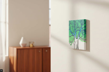 Infinite Branches - cosmic tree canvas with psychedelic limbs. Canadian landscape art gift for nature lovers & cottage wall decor