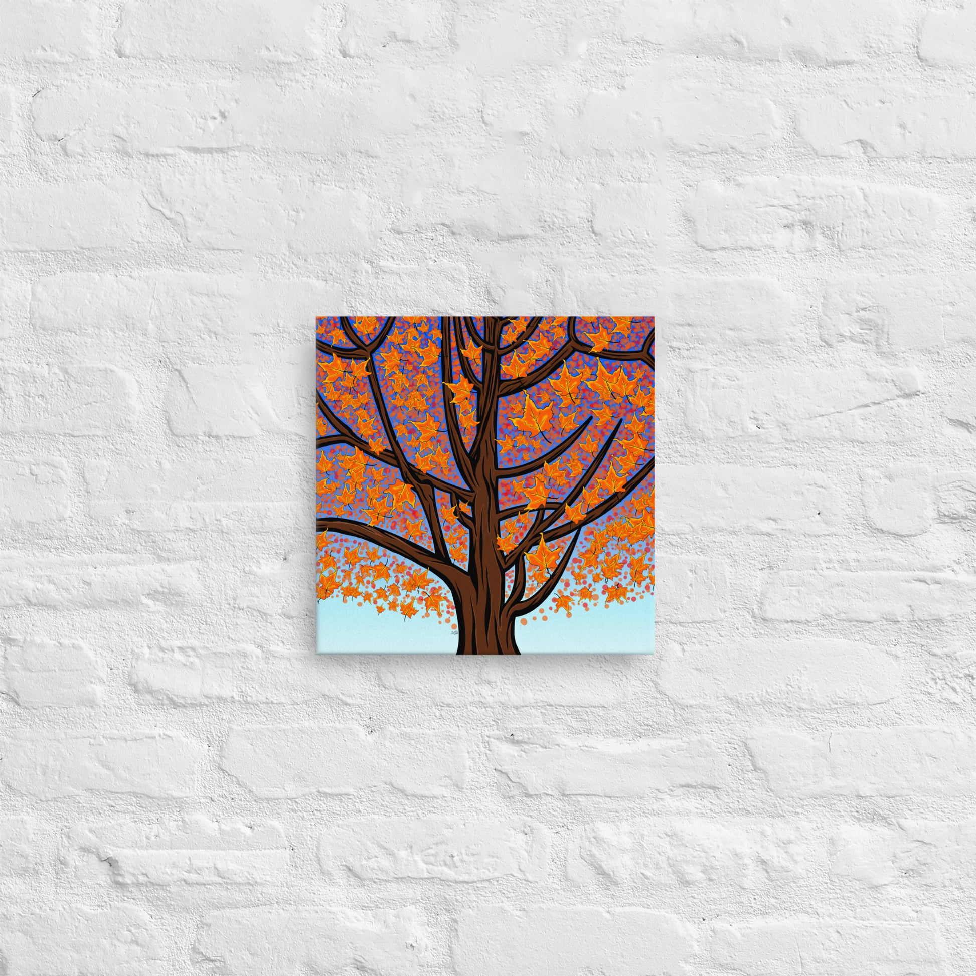 Magic Maple Canvas Print - Canadian Cottage Country Leaf Art