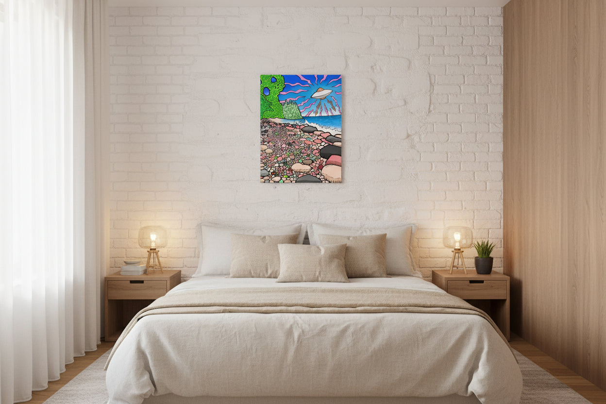 Pancake UFO V2 - Canvas Print   Canadian Landscape Wall Art Decor