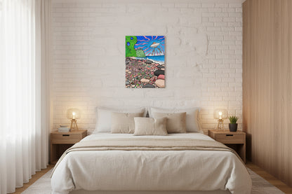 Pancake UFO V2 - Canvas Print   Canadian Landscape Wall Art Decor