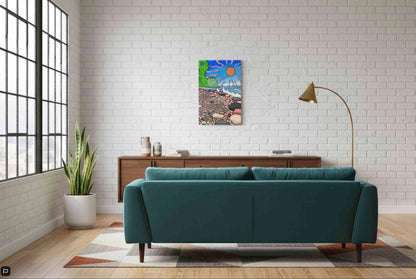 Pancake Sun Illustration 01   Canadian Wall Art Decor