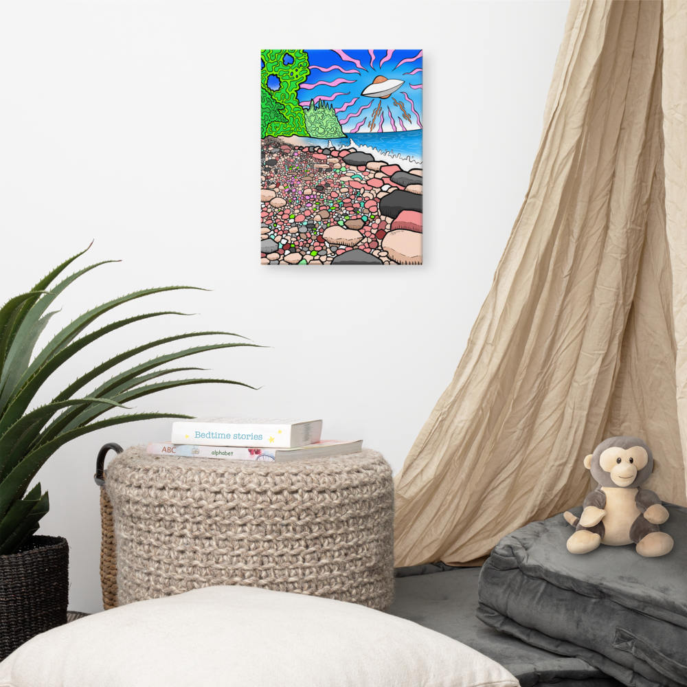 Pancake UFO V2 - Canvas Print   Canadian Landscape Wall Art Decor