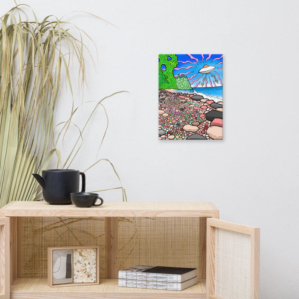 Pancake UFO V2 - Canvas Print   Canadian Landscape Wall Art Decor